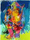 Leroy Neiman Canvas Paintings - Rhino